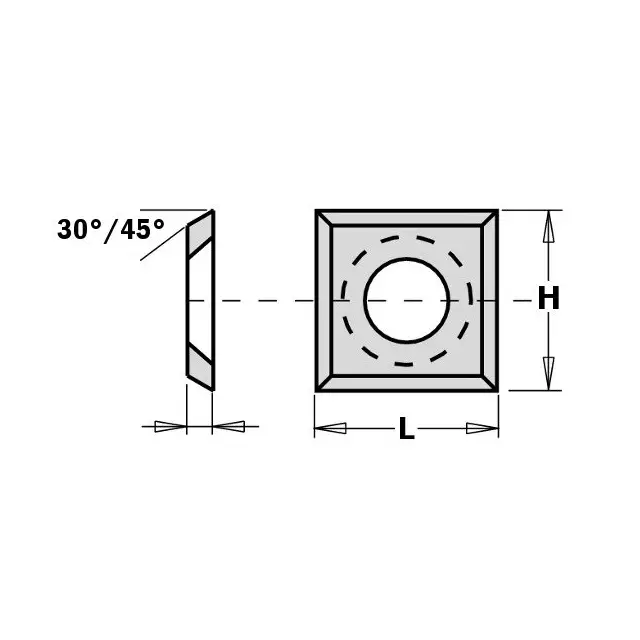 Płytka wymienna 10,5x10,5x1,5 mm d=4,0 CMT 105105 / 1szt