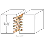 Frez do łączeń klinowych T=12,7-36 D=47,6 S=12 H=5,5, CMT 900.606.11