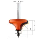 Frez zaokrąglający R=6,35 D=25,4 I=12,7, CMT 738.254.11