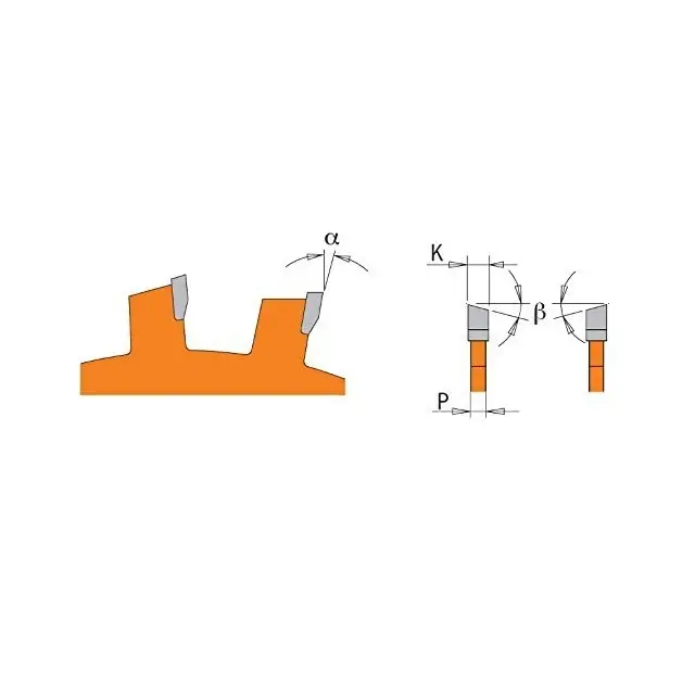Frez do lamelek CMT D=100 F=22 Z=6, 240.006.04