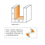 Frez prosty seria krótka D=3 I=8 L=50 S=8, CMT 911.030.11