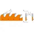 D=136 F=20 Z=18 Ultra cienka piła do ciecia wzdłuż do elektronarzędzi CMT, 271.136.18H