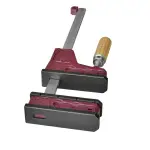 300 mm Ścisk pełnopowierzchniowy Piher PRL, siła nacisku 400 kg, rękojeść drewniana