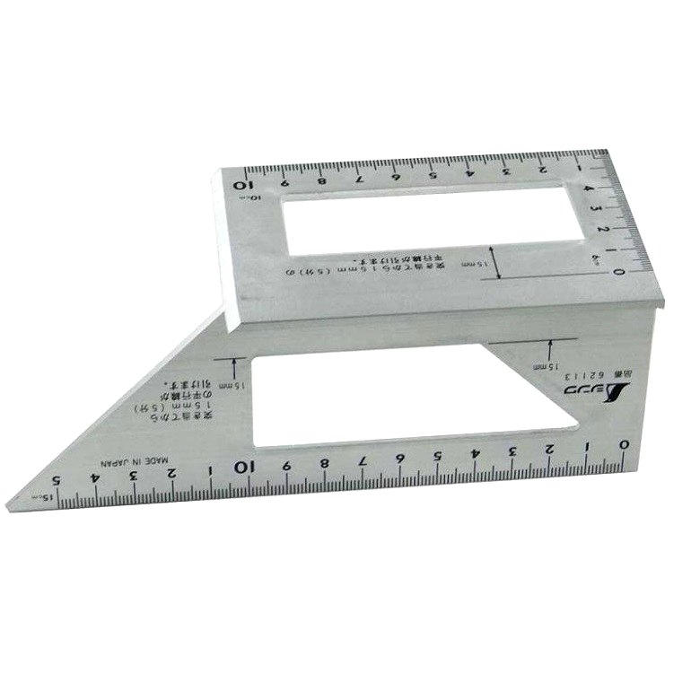Windo　604590 Kątownik japoński aluminiowy trójwymiarowy 3D 45°/90°