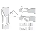 Japoński kątownik 3D trójwymiarowy aluminiowy Shinwa 45/90 stopni