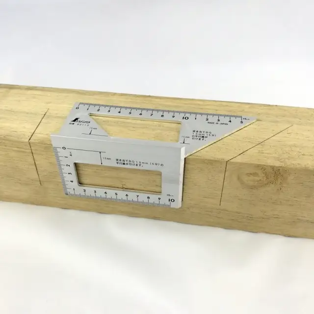 Japoński kątownik 3D trójwymiarowy aluminiowy Shinwa 45/90 stopni
