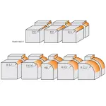 Frez zaokrąglający do twardych materiałów R=2 D=16,7 I=12,7 S=8, CMT 938.167.11