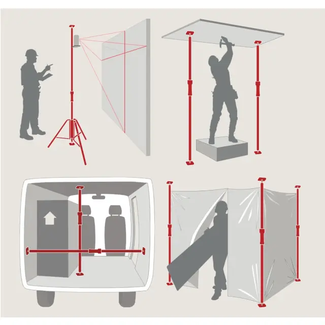 PIHER Multi Podpora teleskopowa 155-290 cm Rozpórka