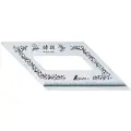 Japoński kątownik 45 standard, stal nierdzewna Shinwa