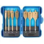 Zestaw płaskich wierteł tytanowych, 7 szt. 10-32 mm