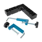 Rockler Clamp-It kątownik montażowy + 2 Uniwersalne ściski
