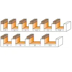 Frez prosty z górnym łożyskiem D=19 I=50,8 L=92 S=12, CMT 912.691.11B