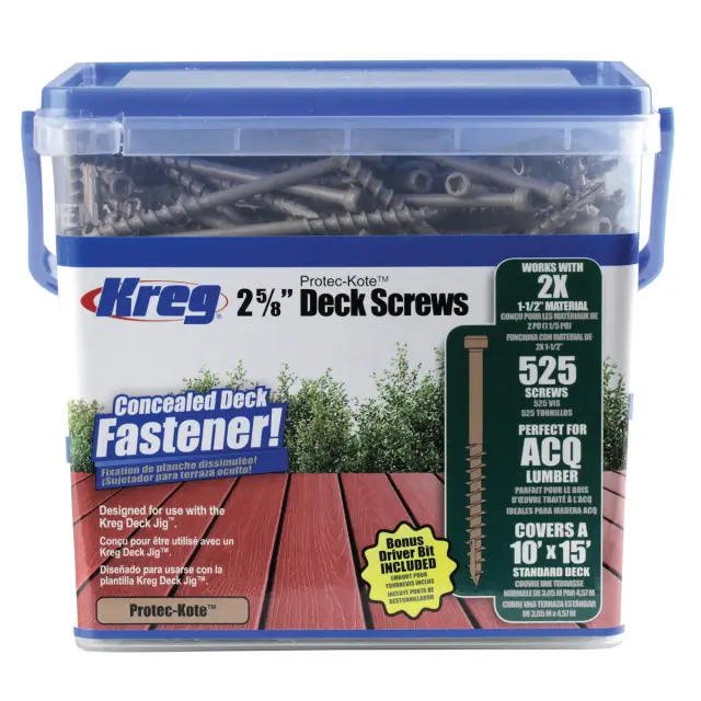Kreg Protec-Kote Wkręty do tarasów 525 szt., 67 mm