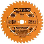 Tarcza do cięcia poprzecznego drewna CMT 184x20 mm Z40 ultracienka