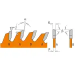 Tarcza do cięcia poprzecznego drewna CMT 250x30 mm Z60 ultracienka
