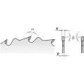 D=200 F=30 Z=24 Piła do ciecia wzdłużnego do elektronarzędzi CMT, 290.200.24M