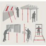 PIHER Multi Podpora teleskopowa 60-100 cm Rozpórka