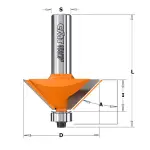Frez do ukosowania A=45 D=45 I=18 S=12, CMT 936.920.11