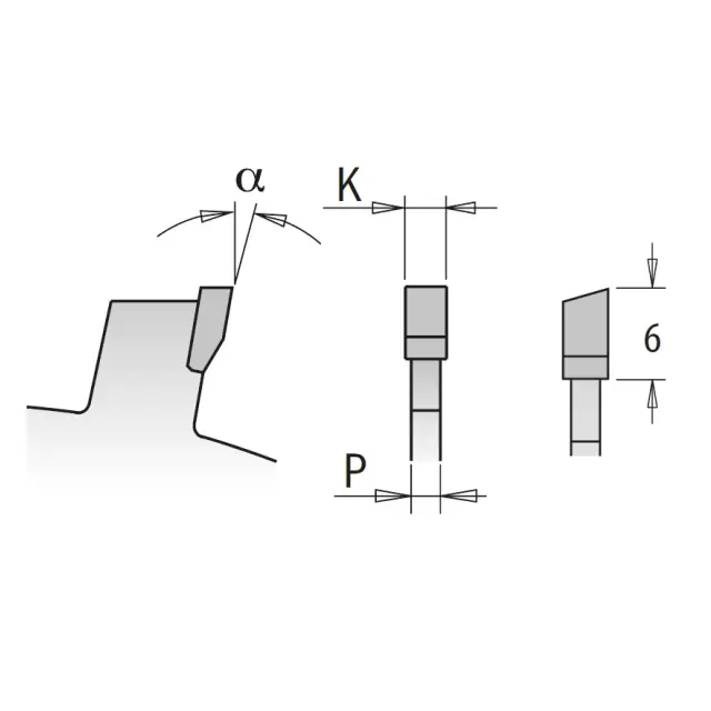 D=150 F=30 Z=12 Piła rowkująca, ząb płaski 2 mm CMT, 240.020.06M