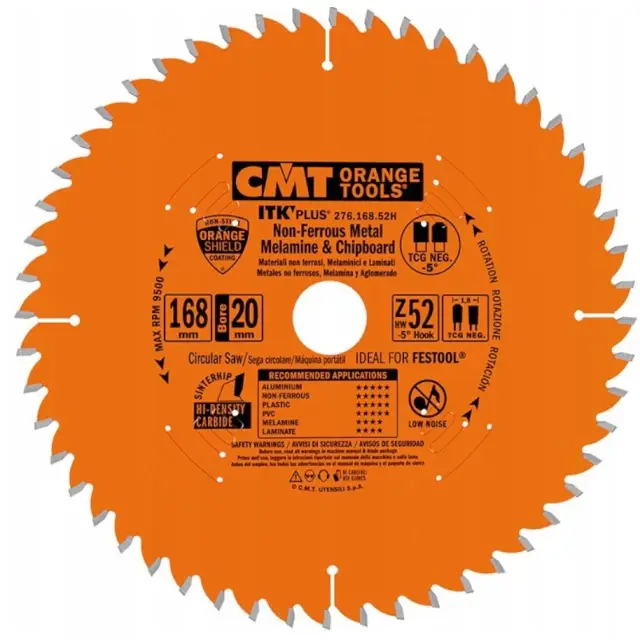 D=168 F=20 Z=56 Piła ultra cienka do elektronarzędzi Festool CMT, 276.168.52H