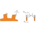 Frez do lamelek CMT D=100 F=22 Z=8, 240.008.04