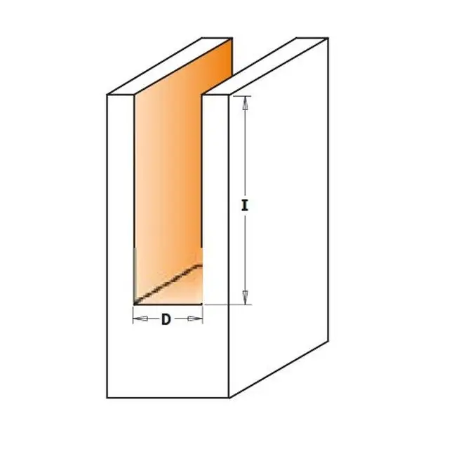 Frez prosty z ostrzem wiercącym D=10 I=40 L=90 S=8, CMT 174.101.11