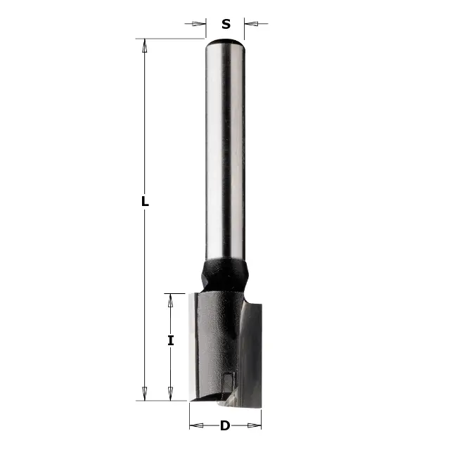 Frez prosty z ostrzem wiercącym D=16 I=20 L=70 S=8, CMT 174.160.11