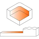Frez do planowanie płaszczyzn D=60 I=12 L=80 S=12x50, CMT 663.004.11