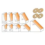 Frez do ukosowania A=45 D=31,7 I=9,5 S=8, CMT 936.280.11