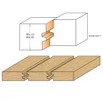 Frez do połączeń odwrotnych D=44,4 I=32 S=12, CMT 955.501.11