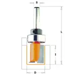 Frez prosty z górnym łożyskiem D=22 I=20 L=57 S=8, CMT 911.220.11B