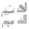 Frez do Alucobondu, D=18 I=3,3 A=135 S=8 , CMT 915.002.11