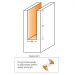 Frez prosty seria długa D=4 I=12 L=60 S=6, CMT 712.040.11