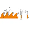 D=300 F=30 Z=96 Ultra cienka piła do ciecia poprzecznego wykończeniowego w tym do elektronarzędzi CMT, 273.300.96M