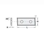 Płytka wymienna CMT 283127 HM 28,3×12×1,5 mm