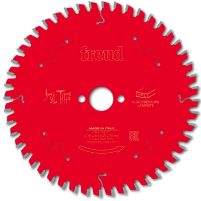 Tarcza do laminatów HPL i ultratwardych tworzyw sztucznych, Freud D=165 B=2,6 b=1,6 d=20 Z=48, FR07H001H