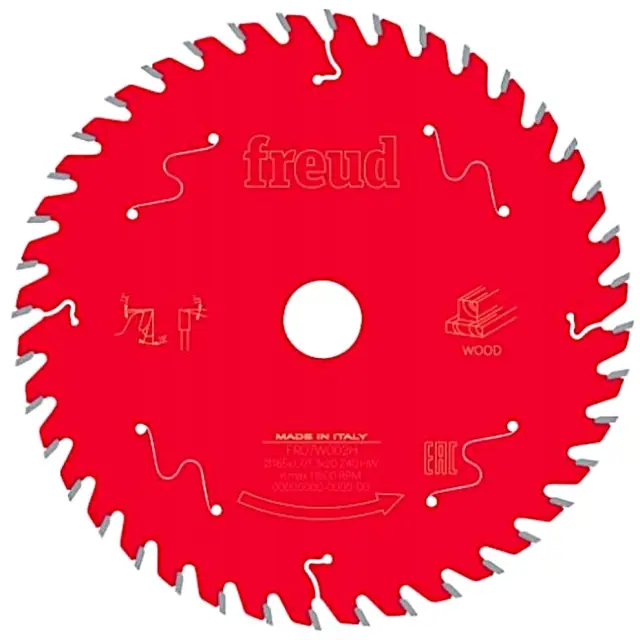 Tarcza do cięcia w poprzek drewna litego, Freud D=165 B=1,7 b=1,3 d=20 Z=40, FR07W002H