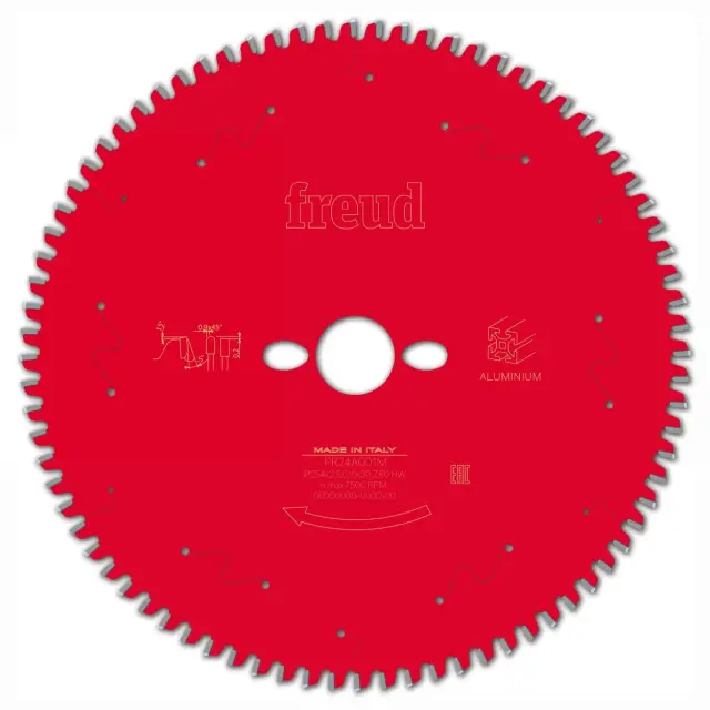 Tarcza do cięcia aluminium i profili aluminiowych 254 mm Z80 Freud