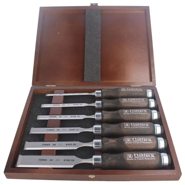 Dłuta stolarskie Narex Wood Line Profi 6–26 mm