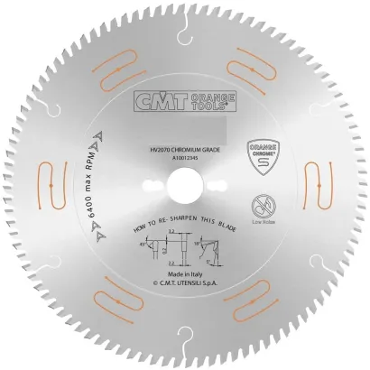 D=250 F=30 Z=80 Piła ORANGE CHROME do cięcia płyty laminowanej CMT, 281.680.10M