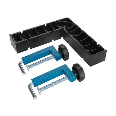 Rockler Clamp-It kątownik montażowy + 2 Uniwersalne ściski