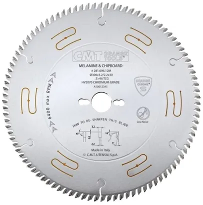 D=300 F=30 Z=96 Piła ORANGE CHROME do cięcia płyty laminowanej CMT, 281.696.12M