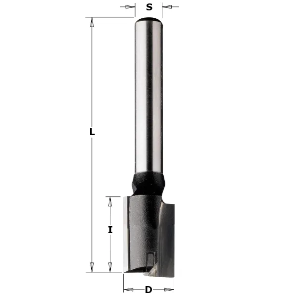 Frez prosty z ostrzem wiercącym D=8 I=40 L=90 S=8, CMT 174.082.11